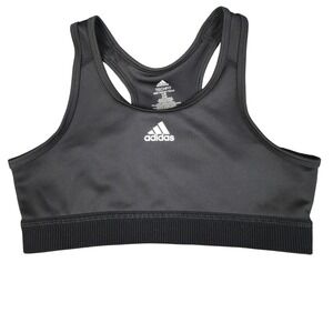 Adidas Aeroready Techfit Sports Bra Black Activewear Girls L
